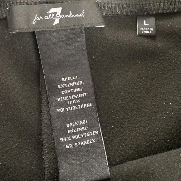 7 For all Mankind faux leather leggings - Picture 2 of 7